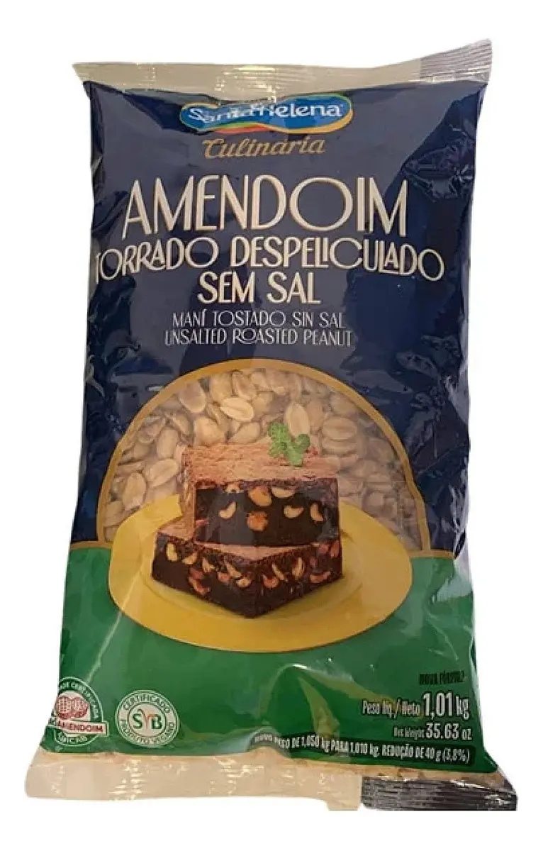 AMENDOIM TORRADO SEM SAL AMENDOISSIMO 1,01KG                                                                                                                                                      