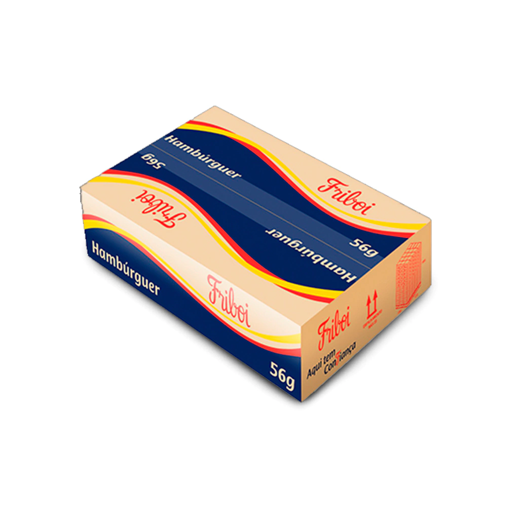 CAIXA HAMBURGUER AVE/SUINO FRIBOI 56G C/36 UNDS                                                                                                                                                         