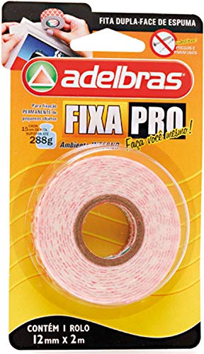 FITA DUPLA FACE 12MMX2M FIXA PRO ADELBRAS                                                                                                                                                               