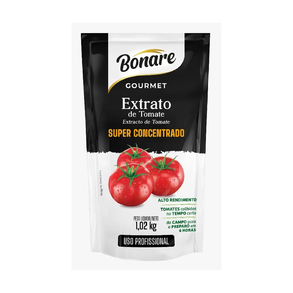 EXTRATO DE TOMATE GOURMET BONARE 1,02KG                                                                                                                                                                  EXTRATO DE TOMATE GOURMET BONARE 1,02KG