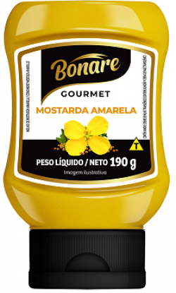 MOSTARDA AMARELA GOURMET TOP DOWN BONARE 190G                                                                                                                                                            MOSTARDA AMARELA GOURMET TOP DOWN BONARE 190G
