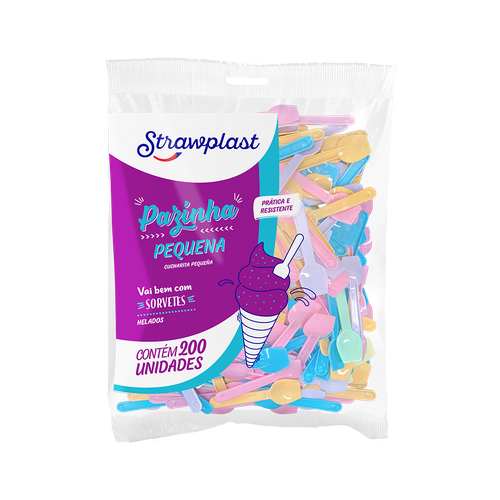 PAZINHA TAM P CANDY STRAWPLAST 200UN                                                                                                                                                                    