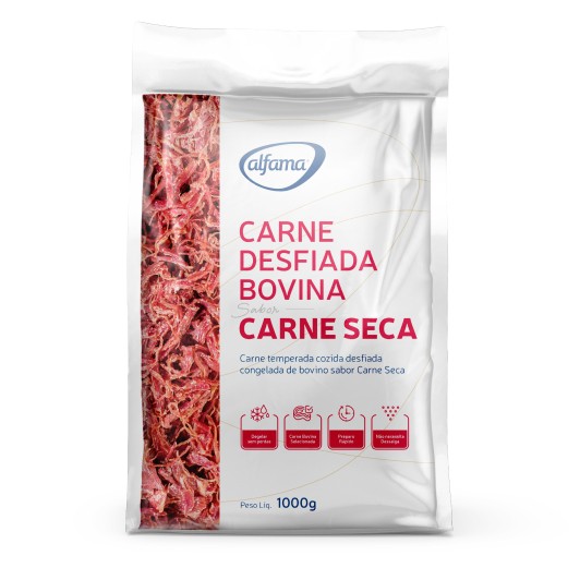 CARNE SECA DESFIADA IQF ALFAMA 1KG                                                                                                                                                                      