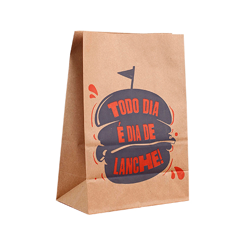 SACO PAPEL KRAFT DELIVERY PP 25X18X12 STAMP 50UN                                                                                                                                                      