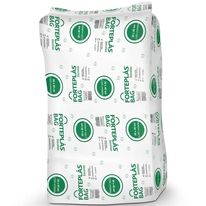 SACOLA 30X40 BAG FORTEPLAS 2000UN                                                                                                                                                                       