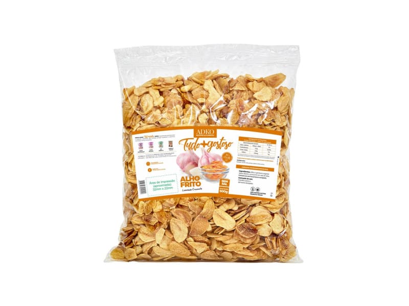 ALHO FRITO FLOCOS TUDO + GOSTOSO 500G                                                                                                                                                                       