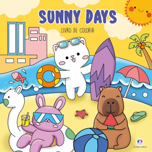 LIVRO SUNNY DAYS PARA COLORIR CIRANDA                                                                                                                                                                 