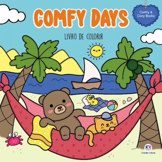 LIVRO COMFY DAYS PARA COLORIR CIRANDA                                                                                                                                                                 