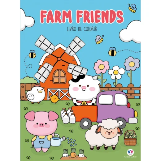 LIVRO FARM FRIENDS PARA COLORIR CIRANDA                                                                                                                                                               