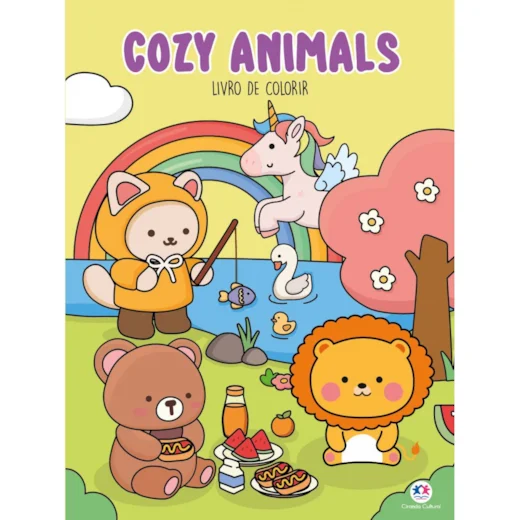                                                                                                                                                  LIVRO COZY ANIMALS PARA COLORIR CIRANDA                                                                       