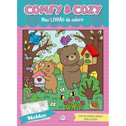 LIVRO COMFY AND COZY MEU LIVRAO DE COLORIR CIRANDA                                                                                                                                                    
