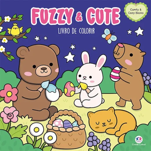 LIVRO FUZZY AND CUTE PARA COLORIR CIRANDA                                                                                                                                                             