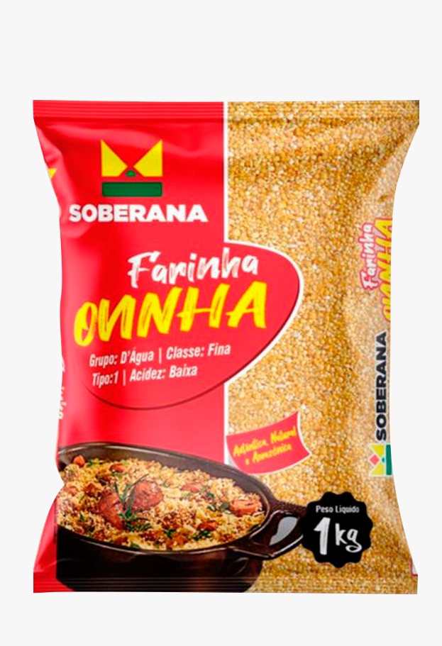 FARINHA DE MANDIOCA OVINHA SOBERANA 1KG                                                                                                                                                                 