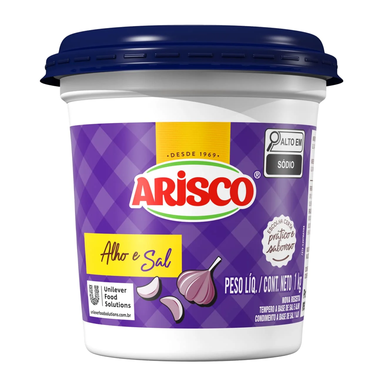 ARISCO TEMPERO ALHO COM SAL 1KG                                                                                                                                                                          