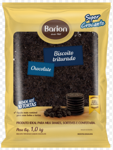BISCOITO TRITURADO SABOR CHOCOLATE BARION 1KG                                                                                                                                                           