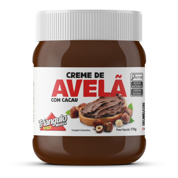 CREME DE AVELA COM CACAU TRIANGULO MINEIRO 170G                                                                                                                                                      