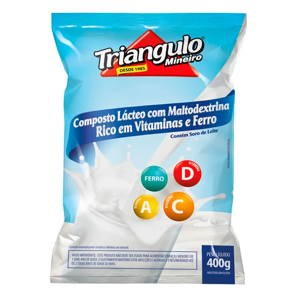 COMPOSTO LACTEO TRIANGULO MINEIRO 400G                                                                                                                                                               COMPOSTO LACTEO TRIANGULO MINEIRO 400G