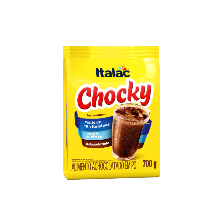 ACHOCOLATADO EM PO CHOCKY ITALAC 700G                                                                                                                                                                   