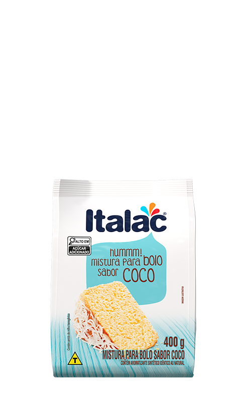 MISTURA PARA BOLO SABOR COCO ITALAC 400G                                                                                                                                                                