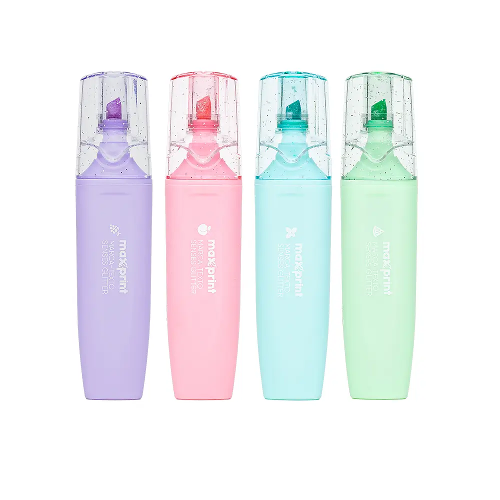 MARCA TEXTO GLITTER COM CHEIRINHO MAXPRINT                                                                                                                                                              