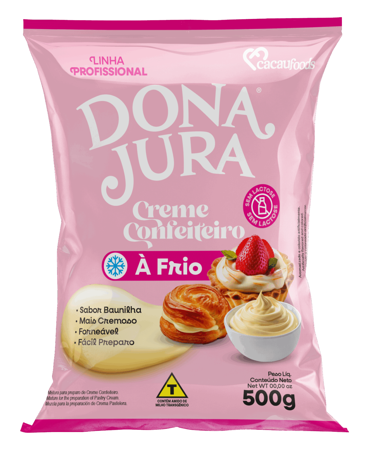 CREME DE CONFEITEIRO BAUNILHA DONA JURA 500G                                                                                                                                                            
