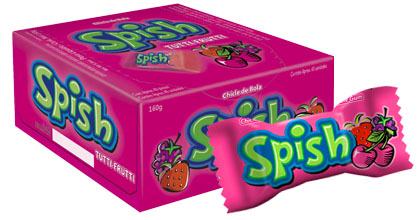 CHICLETE TUTTI FRUTTI SPISH SUKEST 40UN                                                                                                                                                                 
