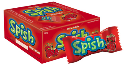 CHICLETE MORANGO SPISH SUKEST 40UN                                                                                                                                                                      