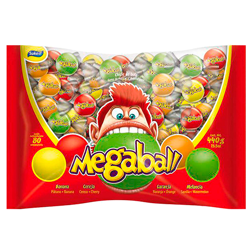 CHICLETE MEGABALL 80UN                                                                                                                                                                                  