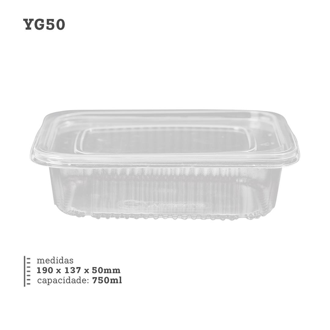 POTE TAMPA RETANGULAR YG50 750ML YMBALE 10UN                                                                                                                                                                     