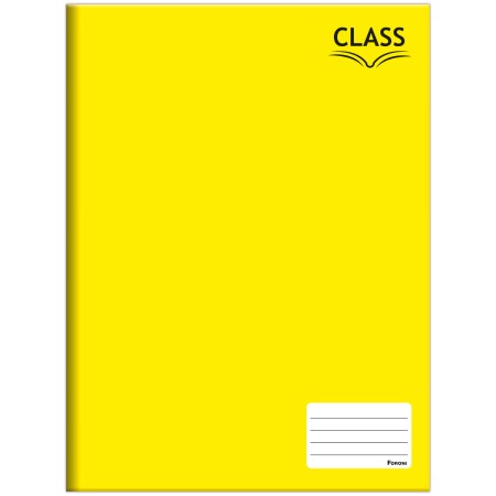 CADERNO CAPA DURA BROCHURAO CLASS AMARELO FORONI 8921 48FLS                                                                                                                                                         