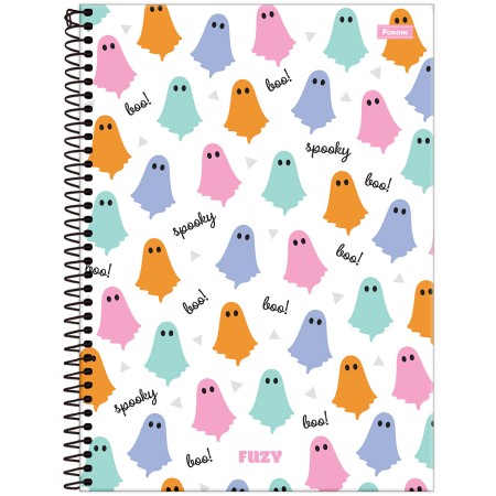 CADERNO CAPA DURA 10 MATÉRIAS FUZY FORONI 9575 160FLS                                                                                                                                                                 
