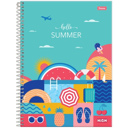 CADERNO CAPA DURA 12 MATÉRIAS HIGH FORONI 30.7152-8 192FLS                                                                                                                                                            
