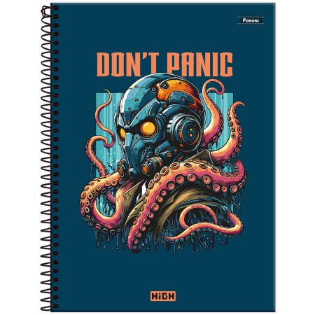 CADERNO CAPA DURA 10 MATÉRIAS HIGH FORONI 7157 160FLS                                                                                                                                                                