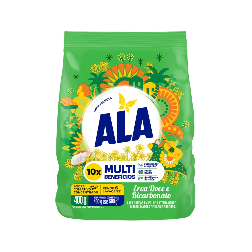 SABAO EM PO ERVA DOCE E BICARBONATO ALA 400G                                                                                                                                                            