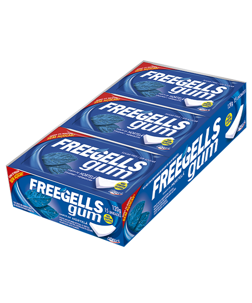 CHICLE FREEGELLS HORTELA RICLAN 15UN                                                                                                                                                                    