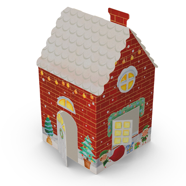 CAIXA PANETONE CASA  CONTO DE NATAL                                                                                                                                                                