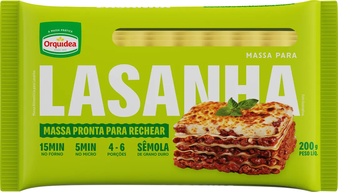 MASSA PARA LASANHA ORQUIDEA 200G                                                                                                                                                                        