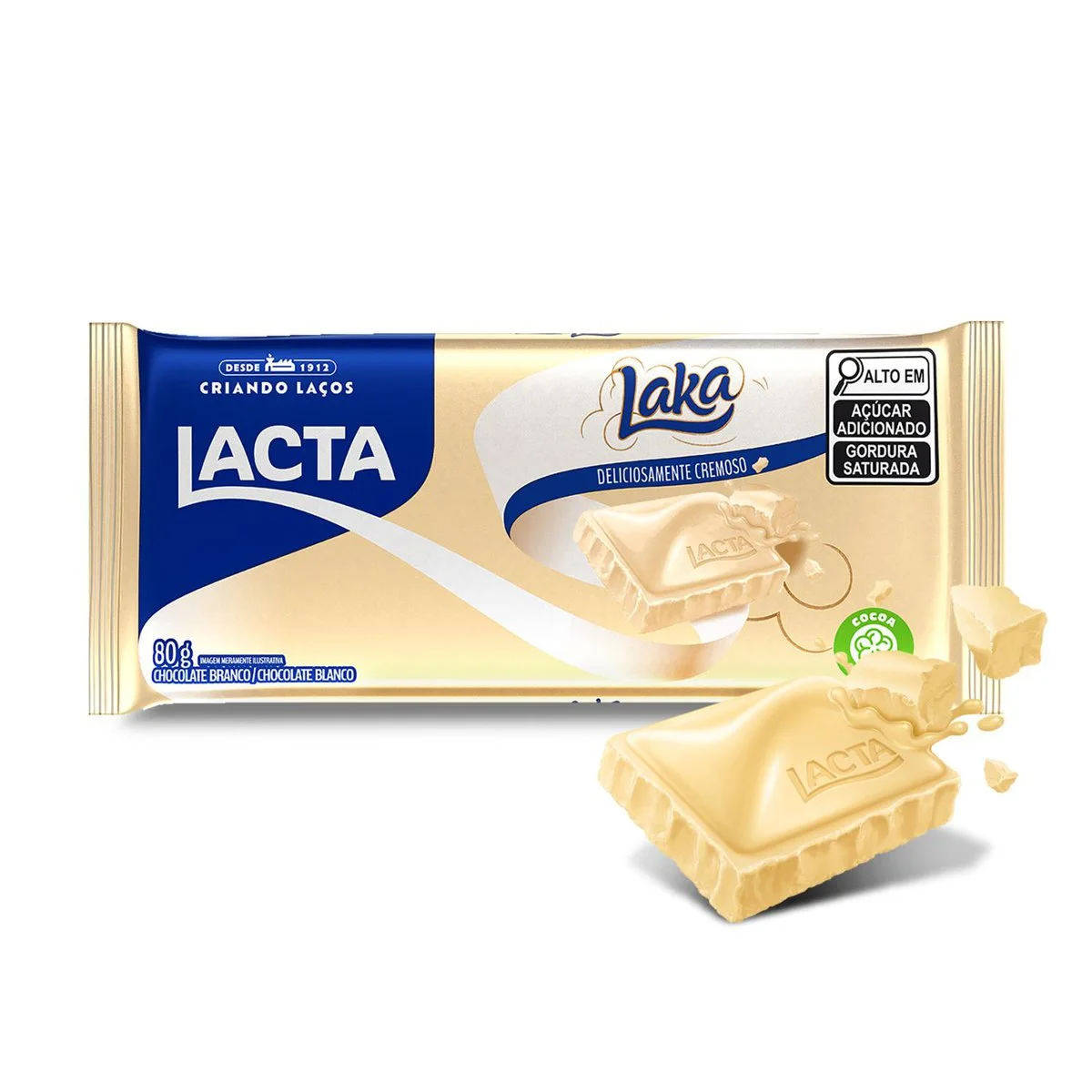 CHOCOLATE LACTA LAKA MONDELEZ 80G                                                                                                                                                                       