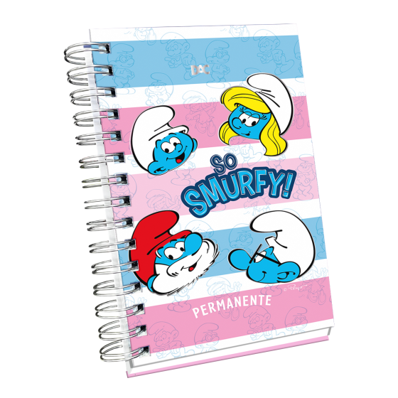 AGENDA PERMAN A5 ESPIRAL SMURF                                                                                                                                                                       