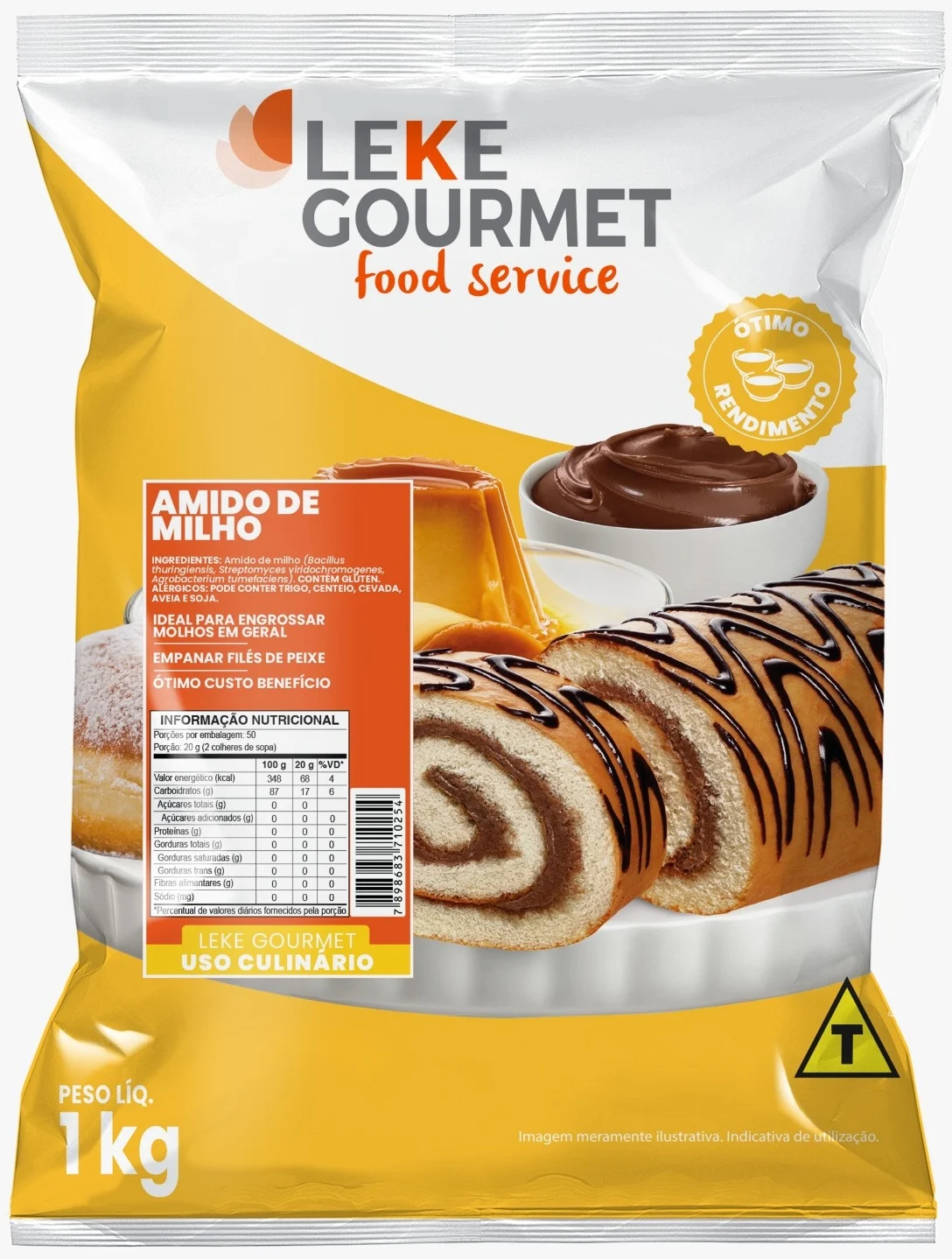 AMIDO DE MILHO LEKE 1KG                                                                                                                                                                                 