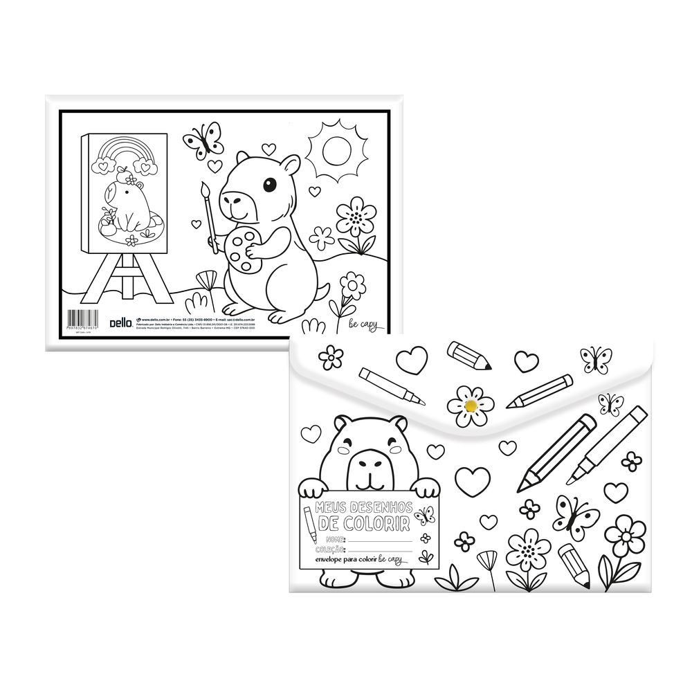 ENVELOPE COM BOTAO A4 P COLOR BE CAPPY L DELLO                                                                                                                                                           