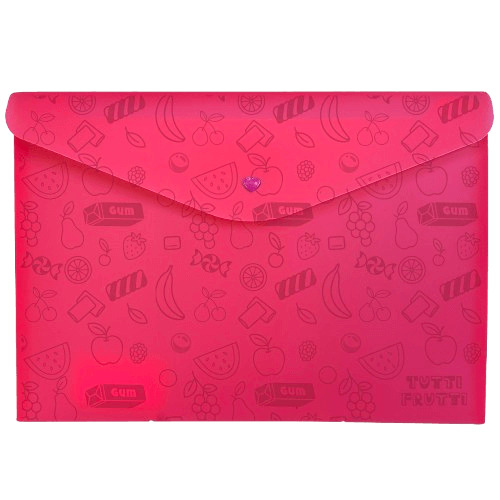 ENVELOPE COM BOTAO A4 TUTTI FRUTI DELLO                                                                                                                                                           