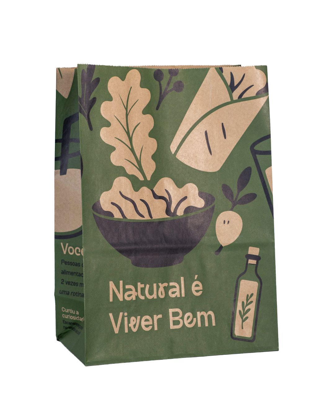 SACO PAP KRAFT M DELIVERY 32X22X12 NATURAL STAMP 50UN                                                                                                                                                   