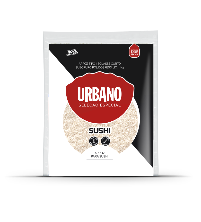 ARROZ SUSHI ESP GRAO CURTO T1 URBANO 1KG                                                                                                                                                                