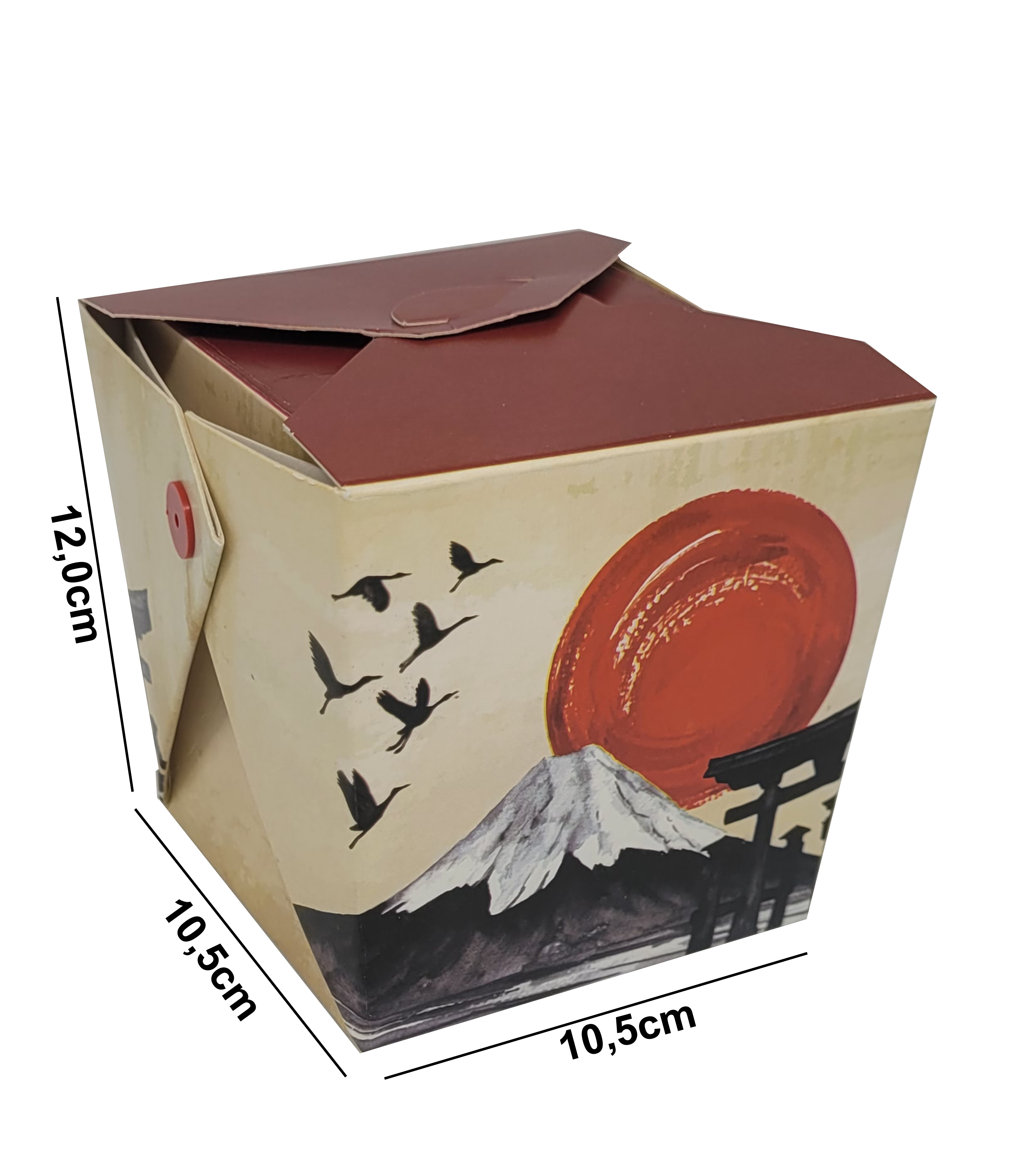 CAIXA YAKISOBA G 1L VERMELHO SALVI C/50                                                                                                                                                                 