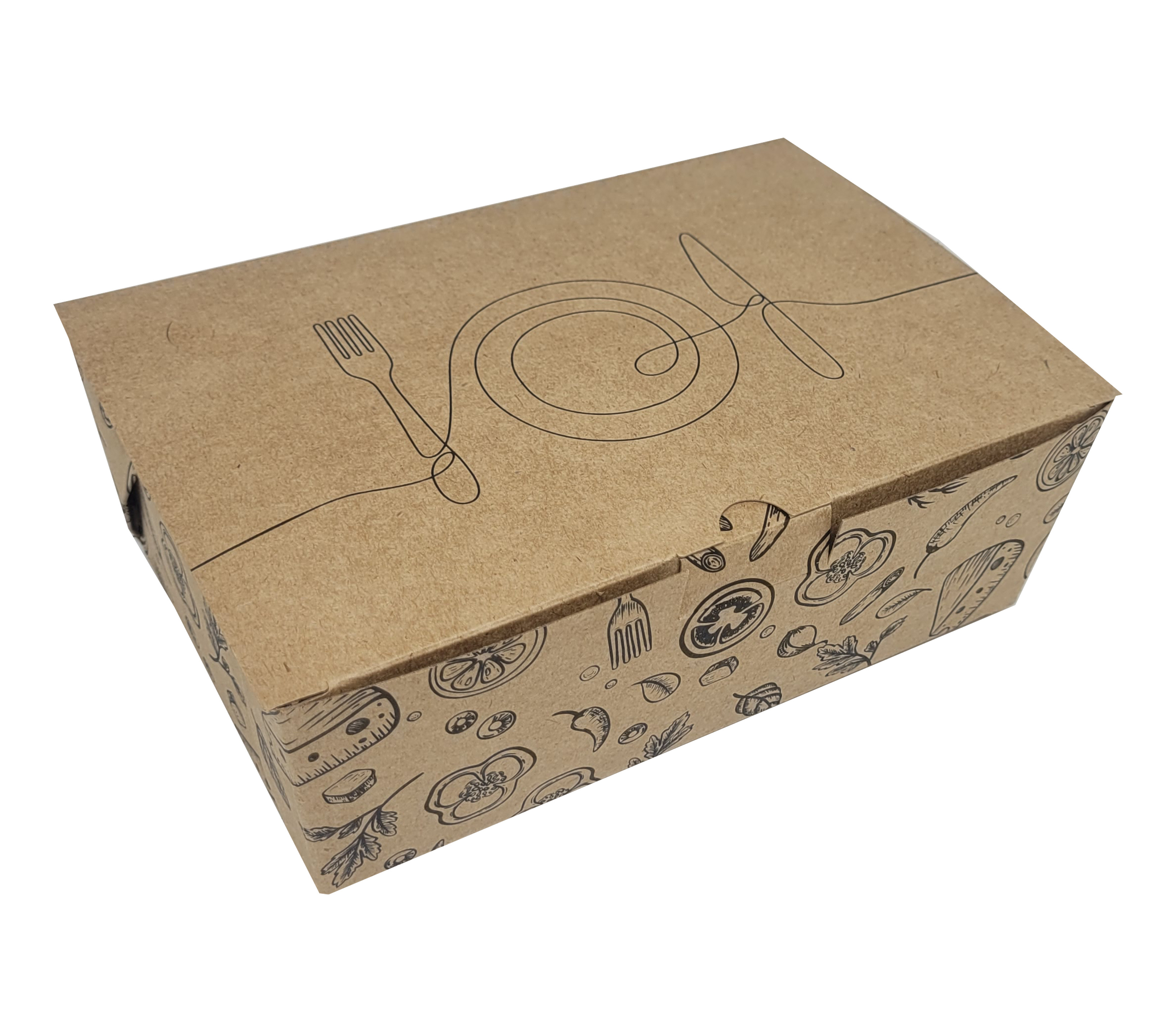 CAIXA FOOD 02 10X15X5 SALVI 50UN                                                                                                                                                                        