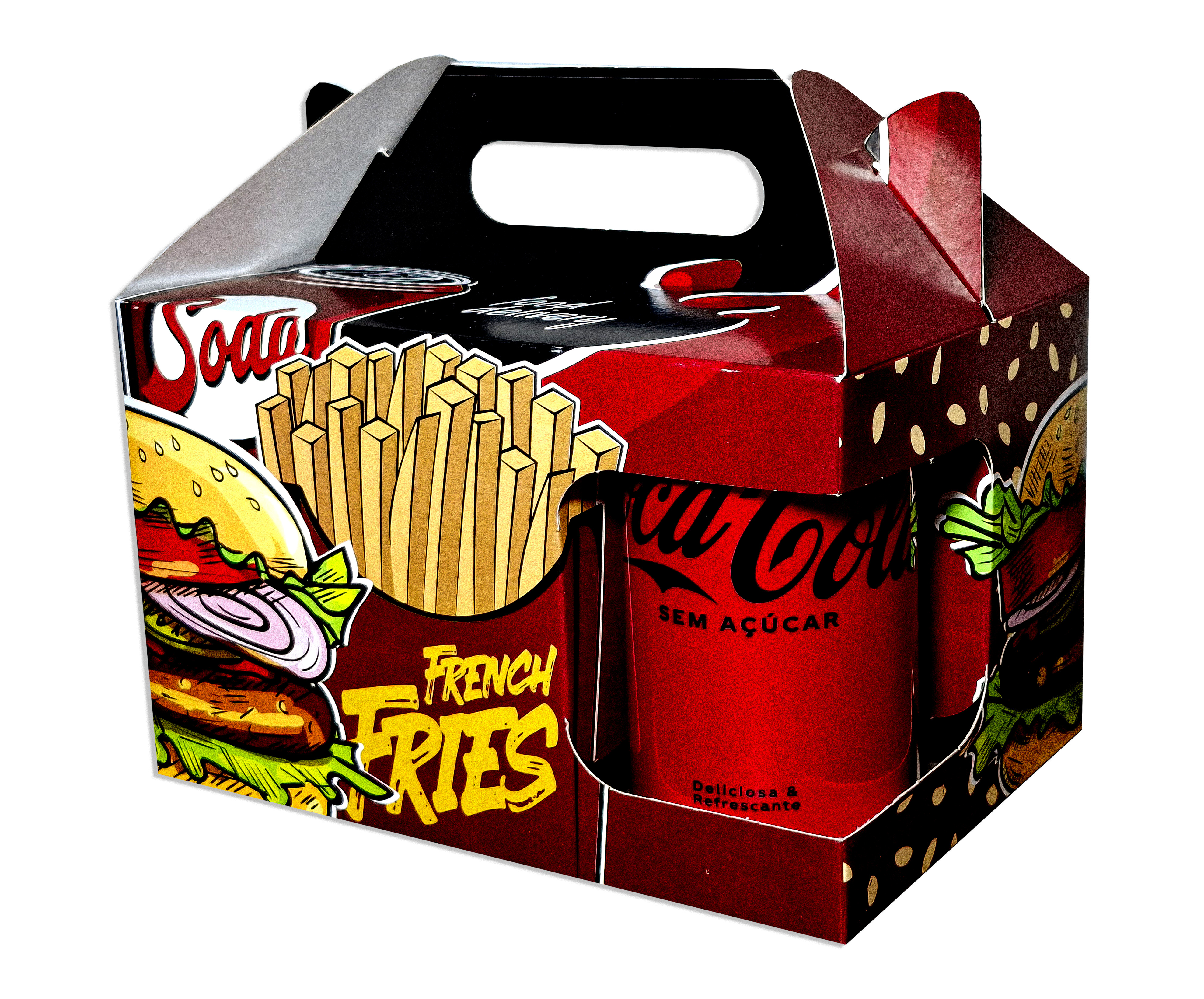 CAIXA MALETA KIT LANCHE C/ SUP LATA SALVI C/50                                                                                                                                                          