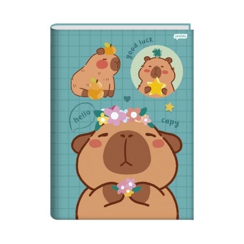 CADERNO BROCHURA 1/4 CD CAPYVIBES 80FLS JANDAIA                                                                                                                                                             