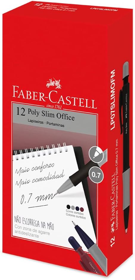 LAPISEIRA POLY SLIM OFFICE 0.7 MIX CTL FABER                                                                                                                                                            