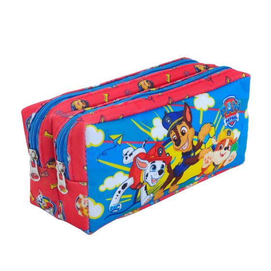ESTOJO DUPLO C/ DOIS ZIPERES PATRULHA CANINA MASC DAC                                                                                                                                                   